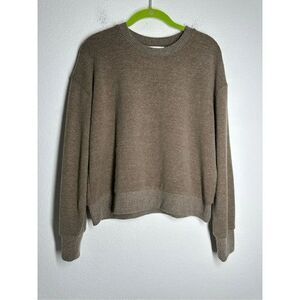 For The Republic Womens Sweater  Brown Long Sleeve Knit Pullover Size S
